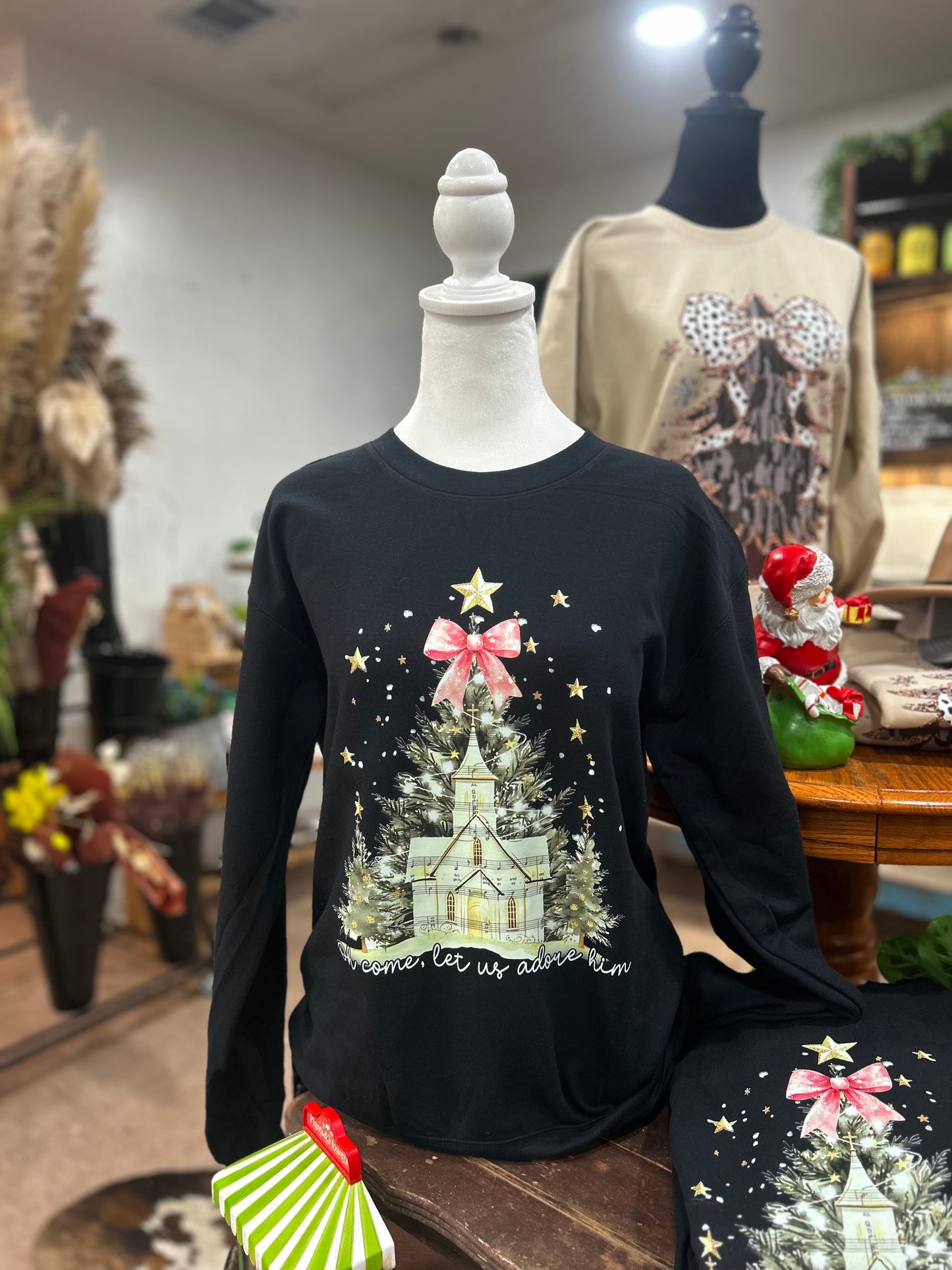 Oh come let us adore him sweatshirt