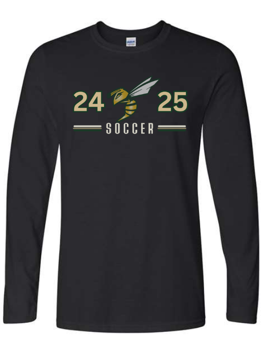 Poplarville Soccer Long Sleeve Gildan Sponsor Shirt